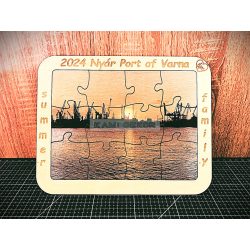 Egyedi fényképes, gravírozott puzzle fából